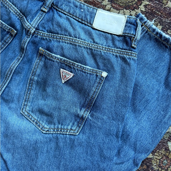 Guess Mom Jean Tapered High Waisted Denim - Picture 2 of 6